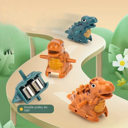 Juego de Pista de Carreras de Dinosaurios